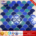 chinese supplier full body sector design crystal glass tile mosaic wall backsplash